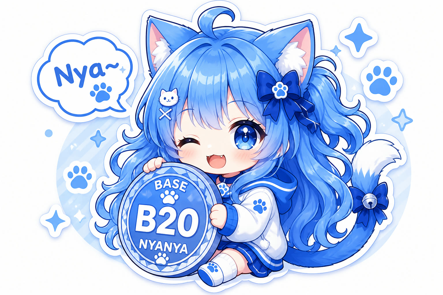 Chibi Nyanya with NYANYA coin