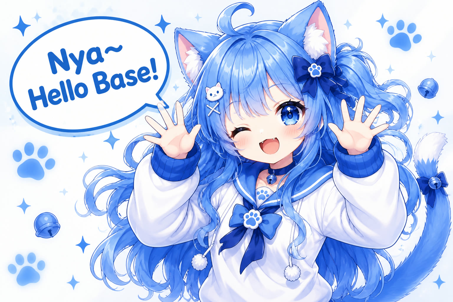 Nyanya waving hello Nya~